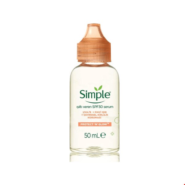 سرم روشن کننده و ضدآفتاب جوانساز پوست روزانه سیمپل SPF 30 حجم 50 میلی لیتر اورجینال