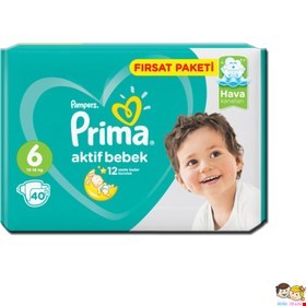 پوشک بچه پریما سایز6 بسته40عددی