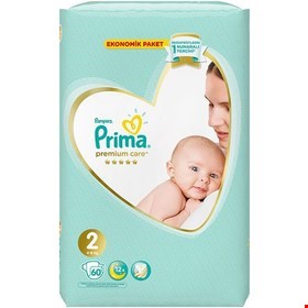 پوشک بچه پریما سفید سایز2 بسته60عددی