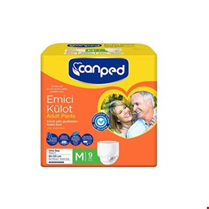 پوشک بزرگسال شورتی جان پد سایز متوسط Medium بسته 9 عددی canped