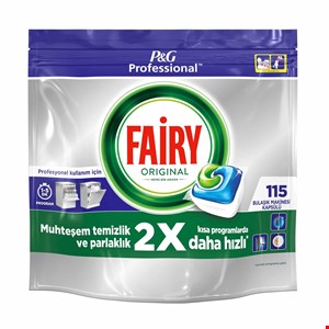 قرص ماشین ظرفشویی فیری جار (اورجینال) بسته 115 عددی ۲کاره FAIRY ORIGINAL اورجینال