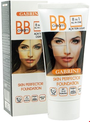 بی بی کرم 8در1 گابرینی اورجینال ترکیه Gabrini 8In1 BB Cream (تلفیقی از ضد آفتاب،مرطوب کننده،پرایمر،آبرسان،کرم پودر،ضدلک و ضدچروک و ضدپیری)