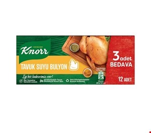 عصاره مرغ بسته 12 عددی کنور Knorr