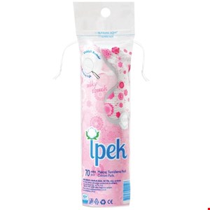 پد پاک کننده آرایش ایپک ipak وارداتی بسته 70عددی ipak makeup remover pads 70pcs