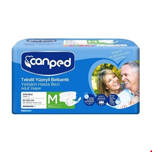پوشک بزرگسال چسبی جان پد سایز متوسط Medium بسته 30 عددی canped