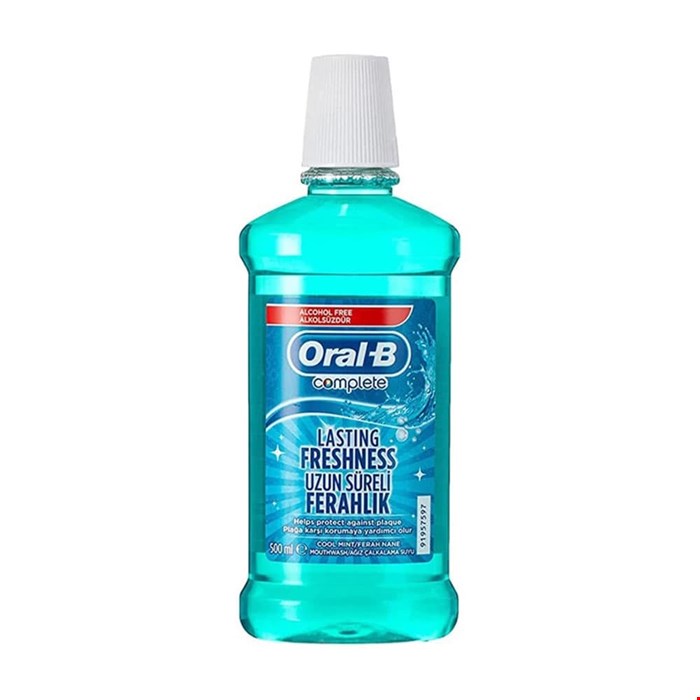 دهان شویه بدون الکل اورال بی ORAL_B اورجینال آلمان 500میل مدل Compelet Lasting Freshness