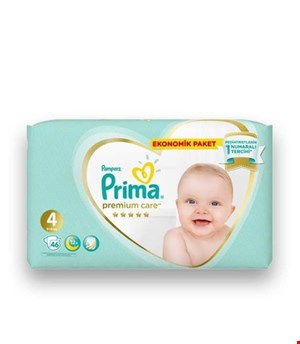 پوشک بچه پریما سفید سایز4 بسته46عددی 