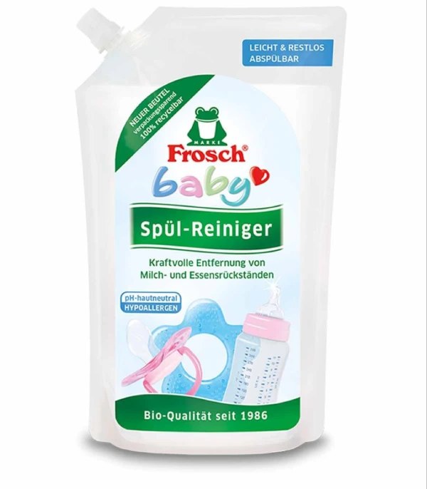 حجم 500 میل/ از بین برنده چربی ها و باکتری های روی ظروف/ با فرمولاسیون مخصوص نوزاد/ قابل استفاده برای مواد غذایی/ قابلیت استفاده برای اسباب بازی/ منشأ گیاهی/ بسته بندی پاکتی استریل/ فاقد رنگ و اسانس/ ضد حساسیت و آنتی باکتریال/ اورجینال آلمان