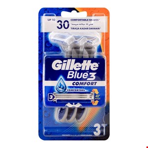 ژیلت مدل Blue3 برند ژیلت اورجینال آلمان بسته 3عددی 3تیغ